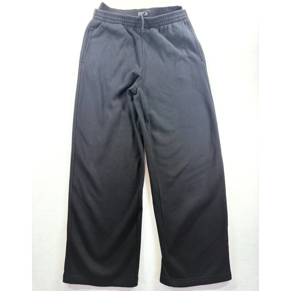 Skims Cotton Fleece Oversized Double Waistband Pants Black S
